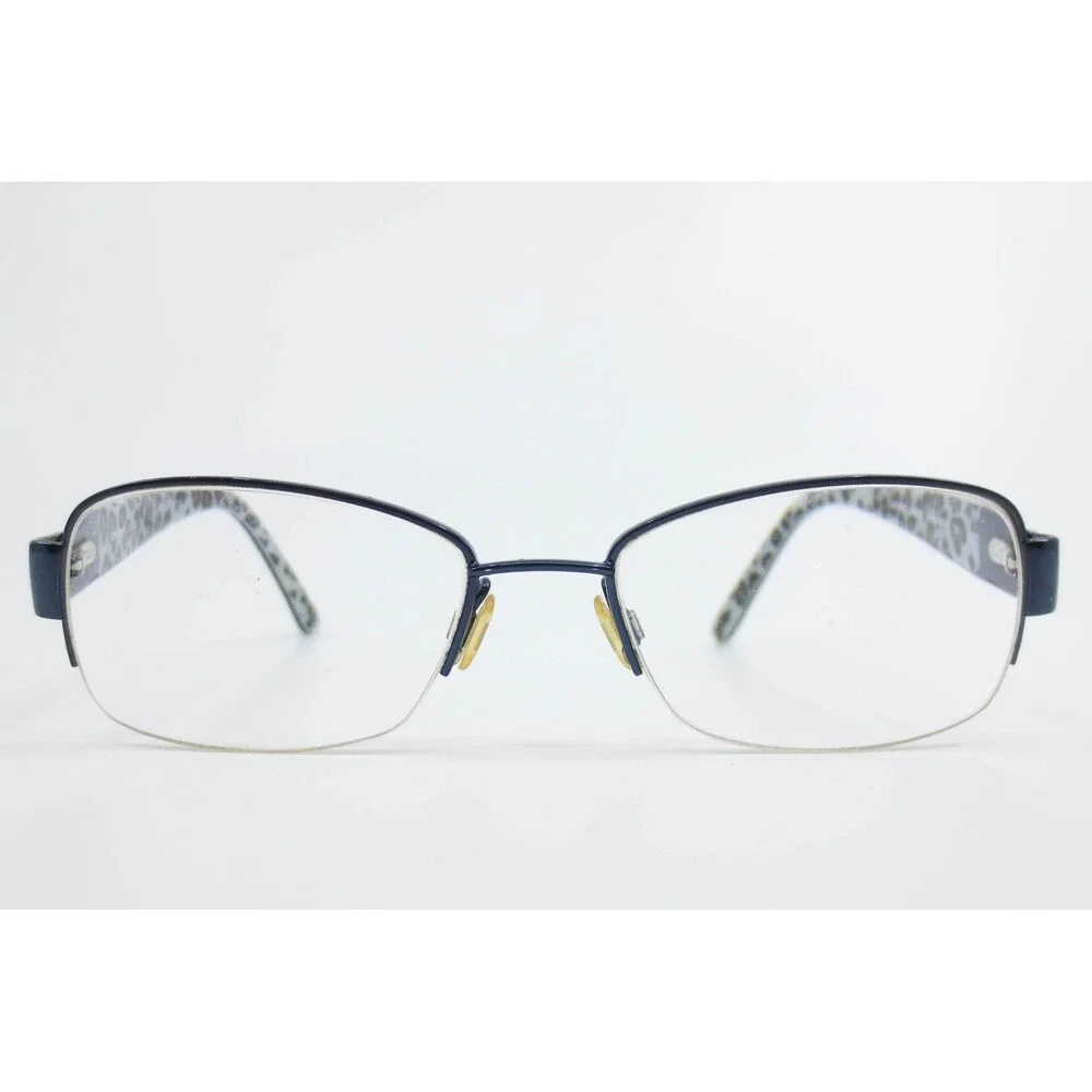 Bebe Luvah Grrrl BB5089 Midnight Blue Leopard Print Eyeglasses Frames 51-17-135